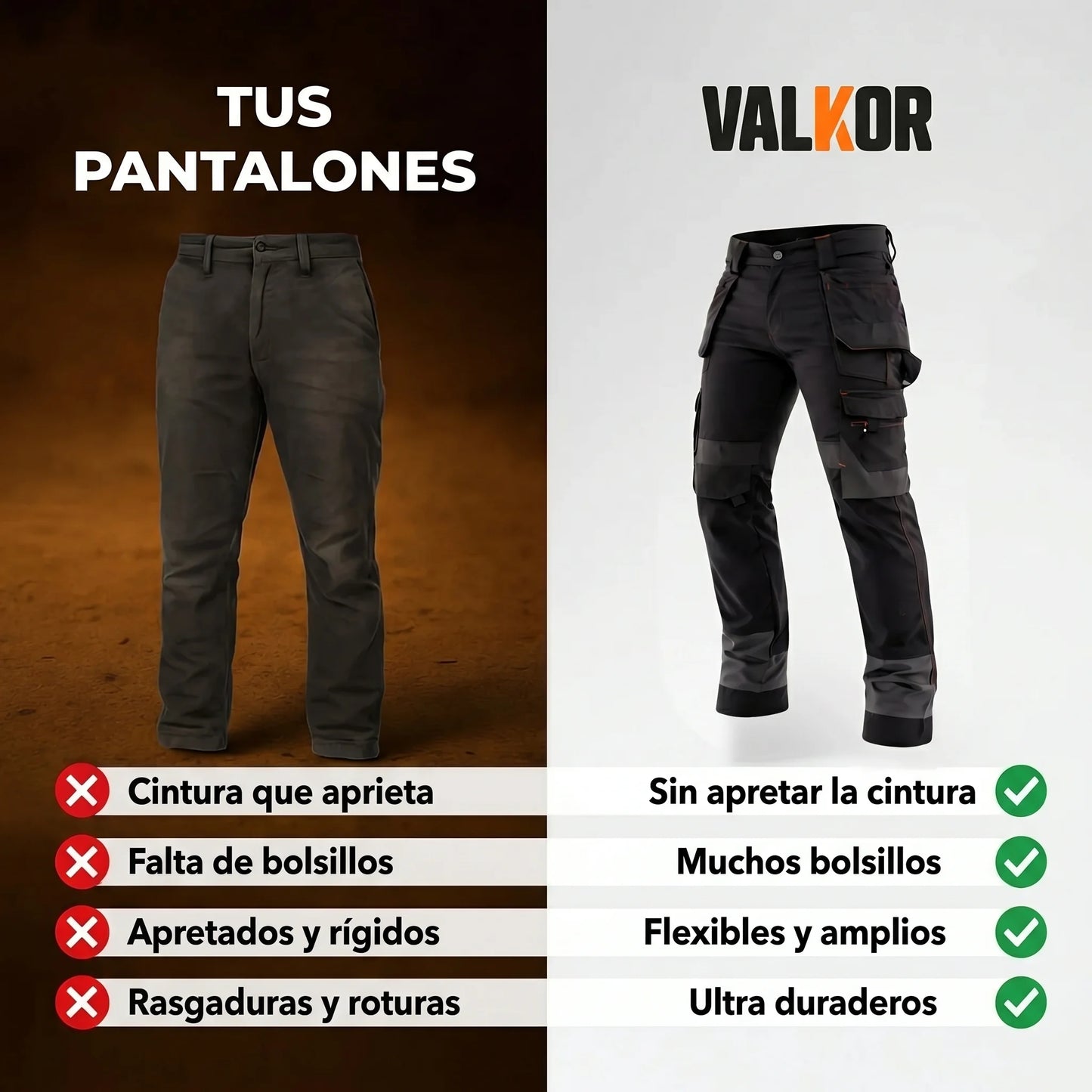 VALKOR™ Pantalón de Trabajo Pro Ultra-Resistente